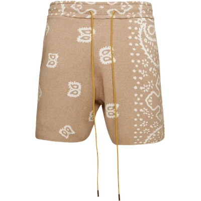 RHUDE bandana-print knit shorts