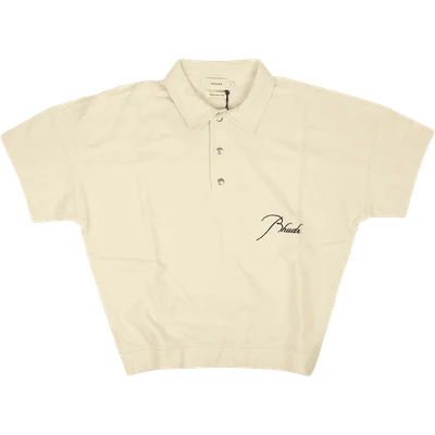 RHUDE logo-embroidered polo shirt