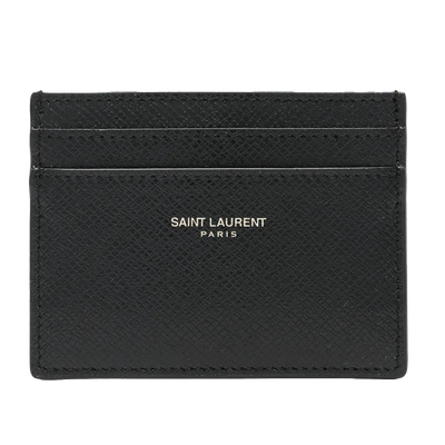 Saint Laurent logo-embossed leather cardholder