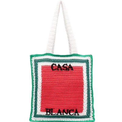 Casablanca Atlantis crochet tote bag