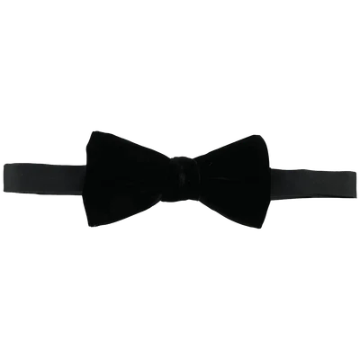 Saint Laurent velvet bow tie