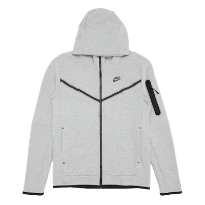 Nike Sportswear Tech Fleece Full-Zip Hoodie Heather Grey/Black