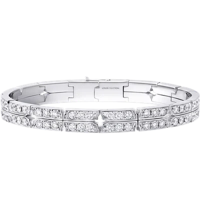 Tumbler Bracelet, White Gold and Diamonds