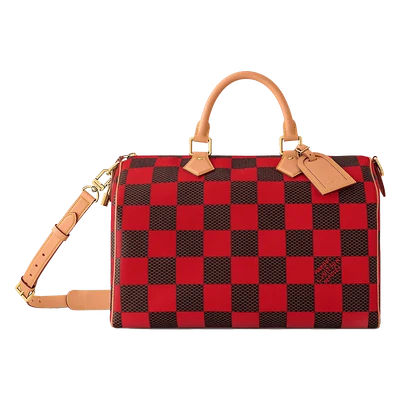 Louis Vuitton Speedy 40 Bandoulière Damier Pop Red