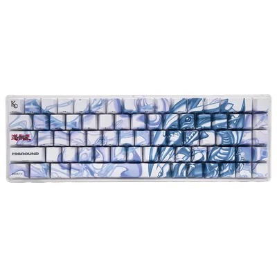 Higround x YuGiOh Blue Eyes White Dragon Performance Base65 Keyboard Blue/White