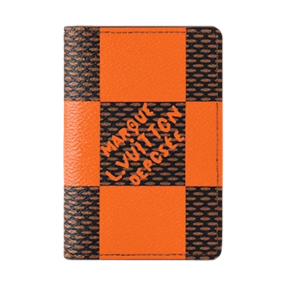Louis Vuitton Pocket Organizer Damier Pop Orange