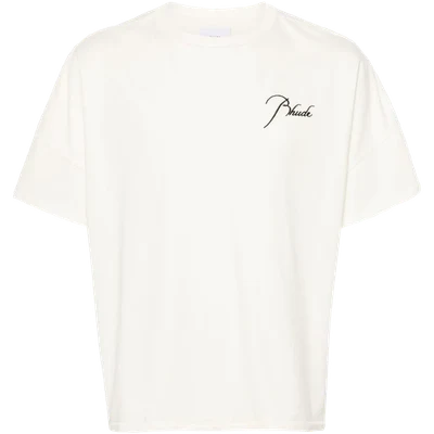 RHUDE Reverse logo-embroidered T-shirt