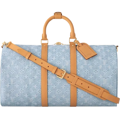 Louis Vuitton Keepall Bandouliere 45 Sky Blue Denim