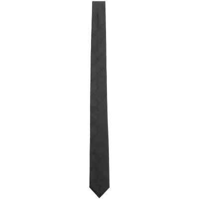 Saint Laurent Cassandre striped silk tie