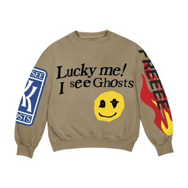 Kids See Ghosts Lucky Me Crewneck Sweatshirt Trench