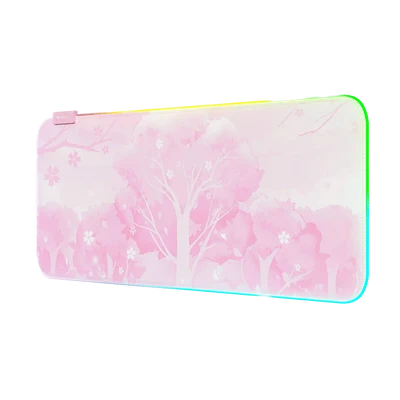 Pink RGB LED Gaming Mouse Pad