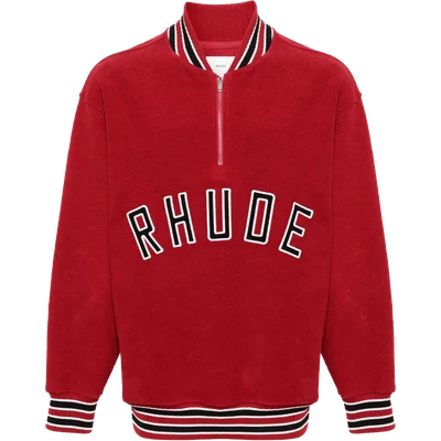 RHUDE Varsity half-zip sweatshirt