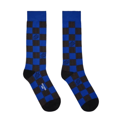 Louis Vuitton Damier Pop Socks Blue