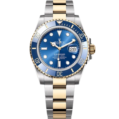 Rolex Submariner Two Tone Blue Dial 41mm