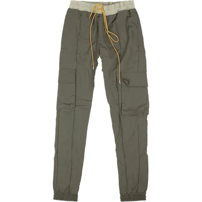 RHUDE logo-print flight cargo trousers