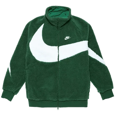 Nike Big Swoosh Reversible Boa Jacket Gorge Green