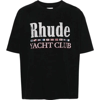 RHUDE Flag cotton T-shirt