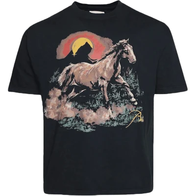 RHUDE Santos graphic-print cotton T-shirt