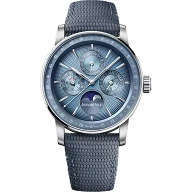 Audemars Piguet Code 11.59 Perpetual Calendar White Gold Blue Dial 41mm