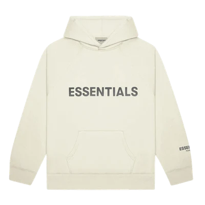 Fear of God Essentials Pullover Hoodie Applique Logo Buttercream