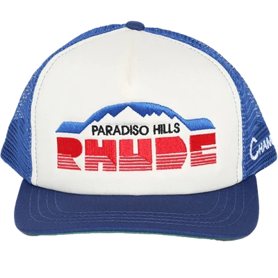 RHUDE Paradiso Hills trucker hat