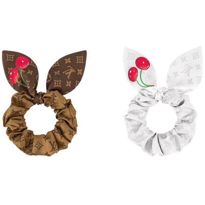 LV x TM Cerise Set of Scrunchies