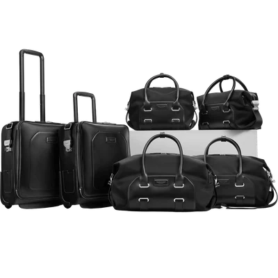 Aston Martin 6-Piece Black Luggage Set