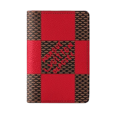 Louis Vuitton Pocket Organizer Damier Pop Red