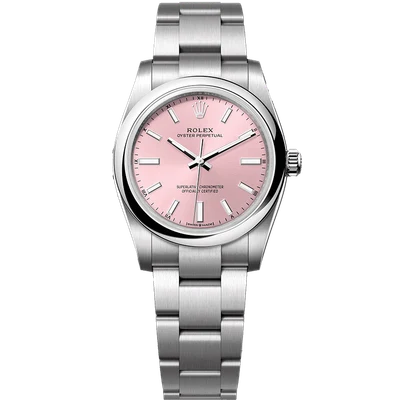 Rolex Oyster Perpetual Pink Dial 34mm