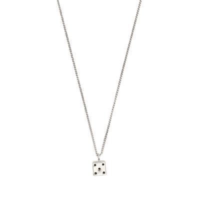 Saint Laurent dice charm necklace