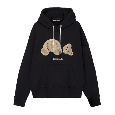 Bear Hoodie Black Multi