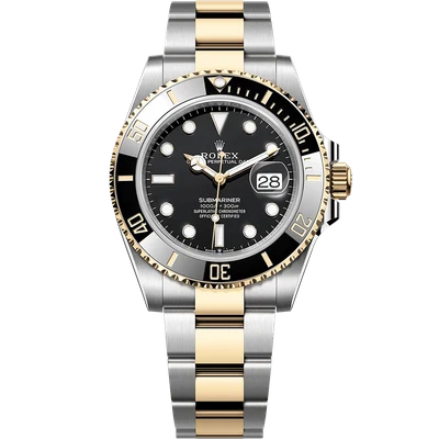 Rolex Submariner Two Tone Black Dial 41mm