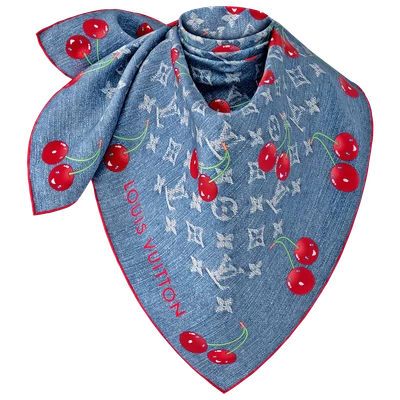 LV x TM Denim Cerise Square 90
