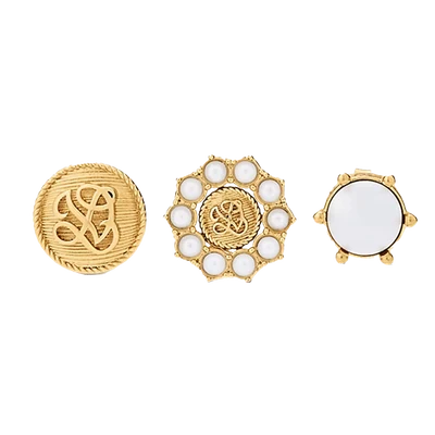Louis Vuitton LV Dynasty Set of 3 Earrings Gold