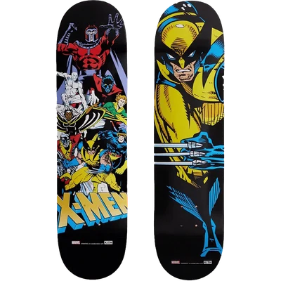 Kith x Marvel X-Men Retro Comic & Wolverine Skateboard Deck (Set of 2)