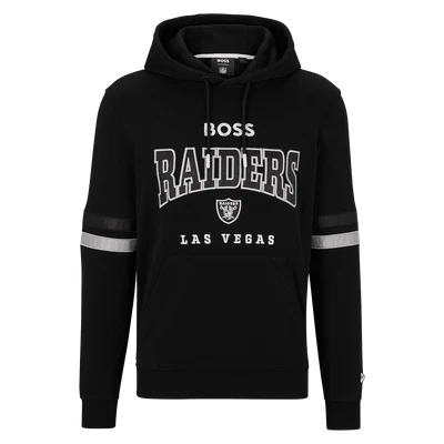 BOSS x NFL Raiders logo-print hoodie