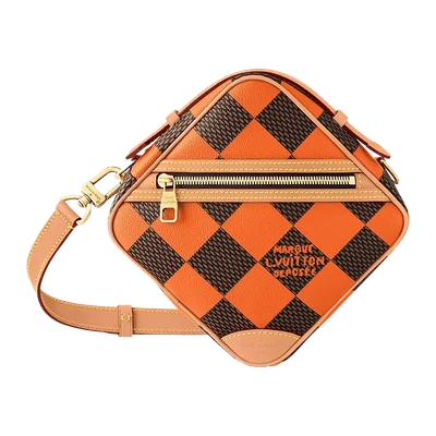 Louis Vuitton Chess Messenger Bag Damier Pop Orange