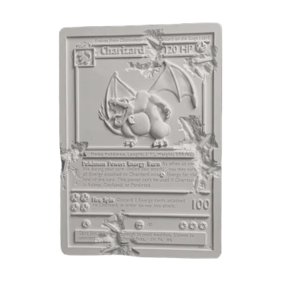 Daniel Arsham x Pokemon Crystalized Charizard Card Sculpture