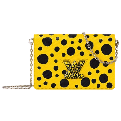 Louis Vuitton x Yayoi Kusama Twist Belt Chain Wallet Yellow/Black