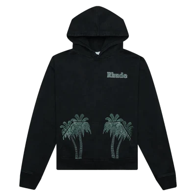 Rhude Port De Gustavia Hoodie Vintage Black/Multicolor