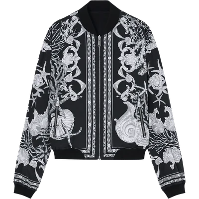 Versace Barocco Sea reversible bomber jacket