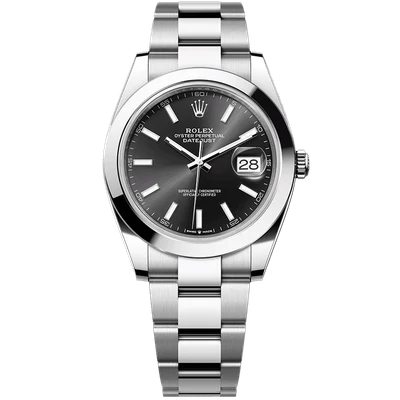 Rolex Datejust Steel Black Dial 41mm