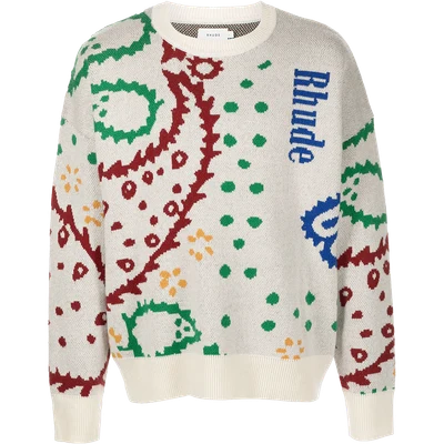 RHUDE intarsia knit sweater