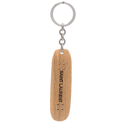 Saint Laurent logo-print skateboard key ring