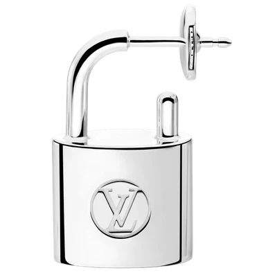 Silver Lockit Earring, Sterling Silver