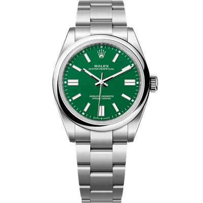 Rolex Oyster Perpetual Steel Green Dial 41mm