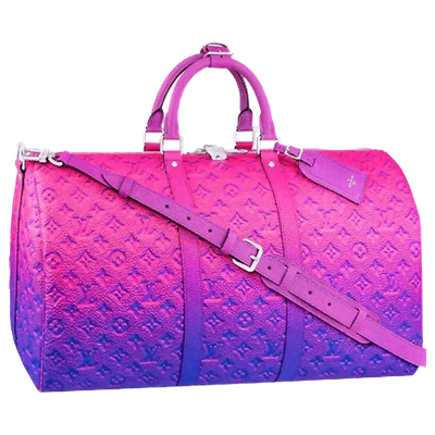 Louis Vuitton Keepall 50B Taurillon Illusion Blue/Pink