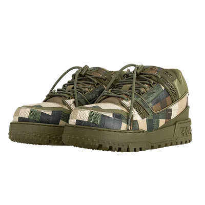 Louis Vuitton LV Trainer Maxi Sneaker Green Damoflage Damier