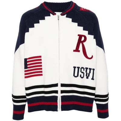 RHUDE St. Croix intarsia-knit cardigan
