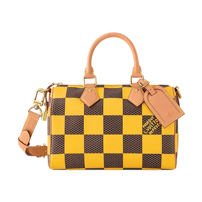 Louis Vuitton Speedy 25 Bandoulière Damier Pop Jaune Mat